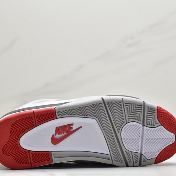 Jordan Air Jordan 4 Retro Red and Blue Mid-cut Retro Casual Sports Basketbal - Picture 4 of 8